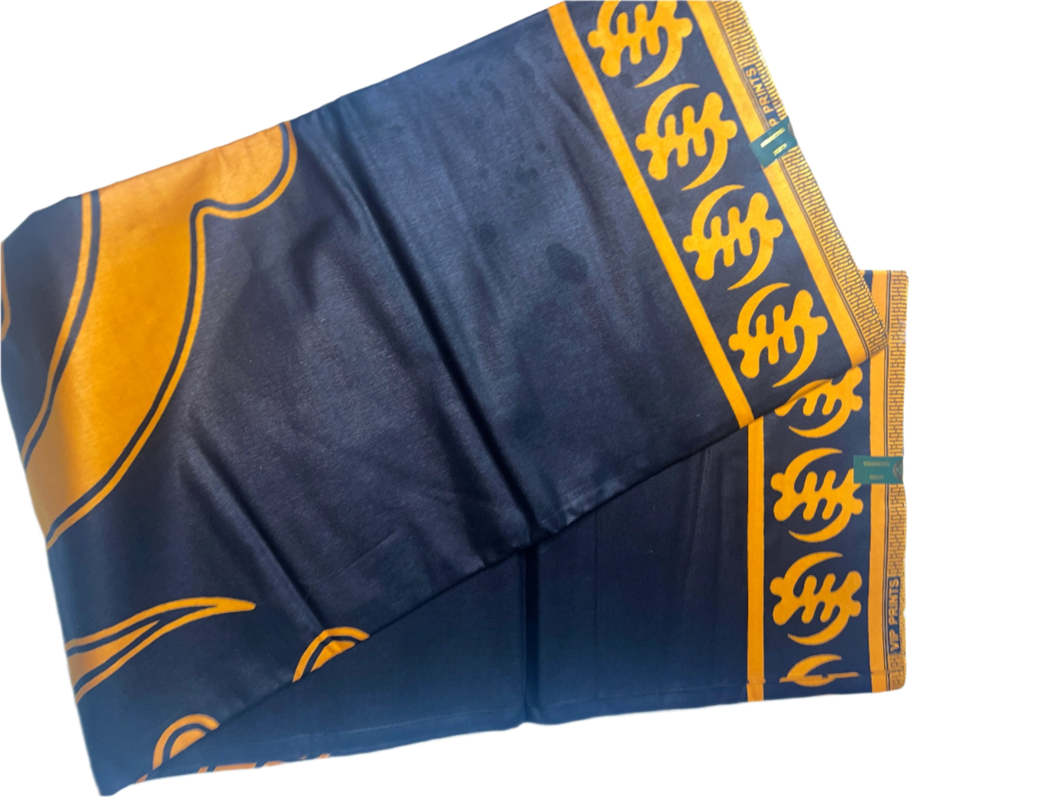 100% Cotton African Ankara Print Fabric Wax orange and black Patterned, Traditional Ankara African Fabric for Sewing **ITEM SOLD by YARD**