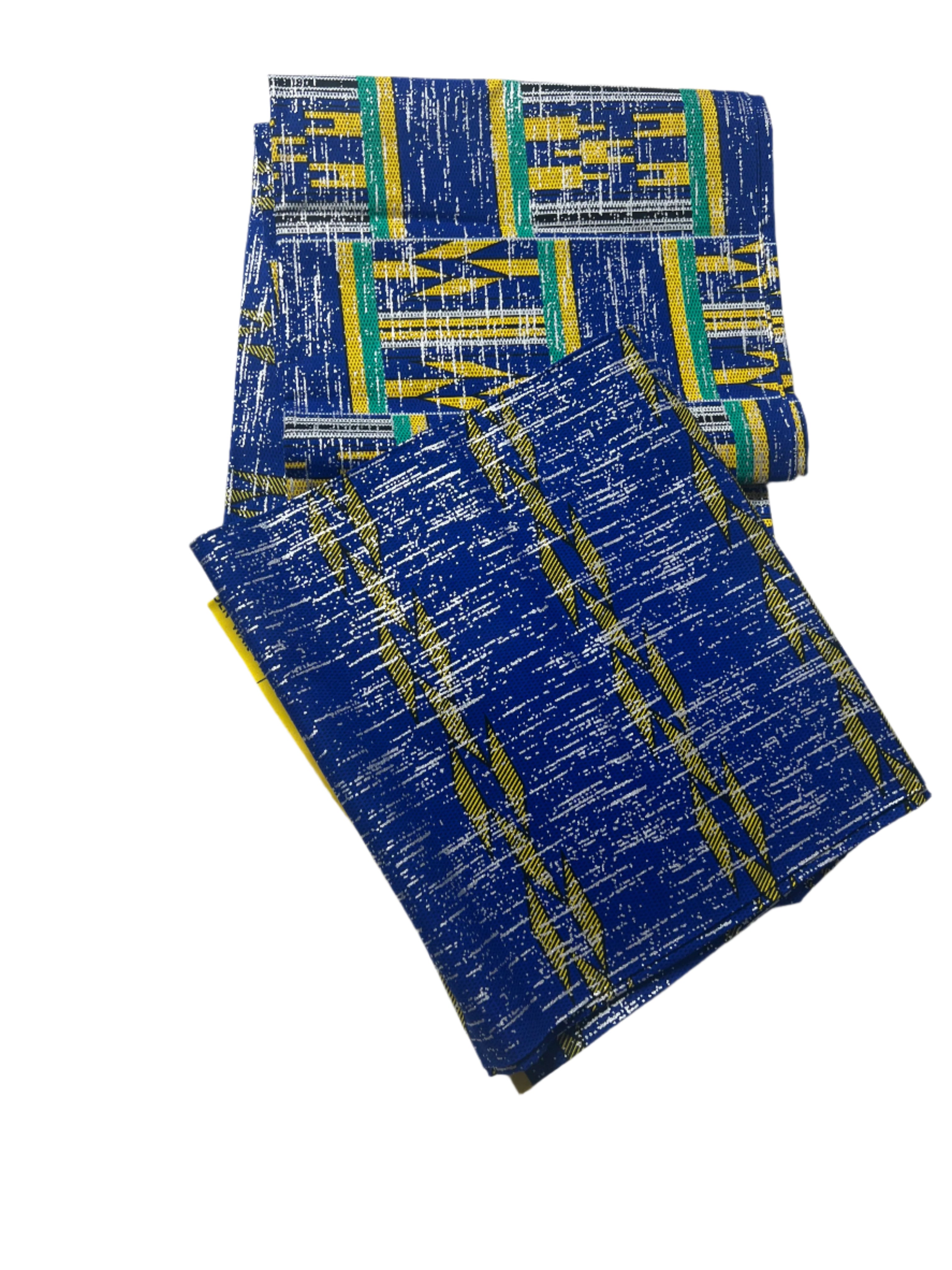 100% Cotton African Hitartex Ankara Print Fabric Wax motif kente blue, Traditional Ankara African Fabric for Sewing **ITEM SOLD by YARD**