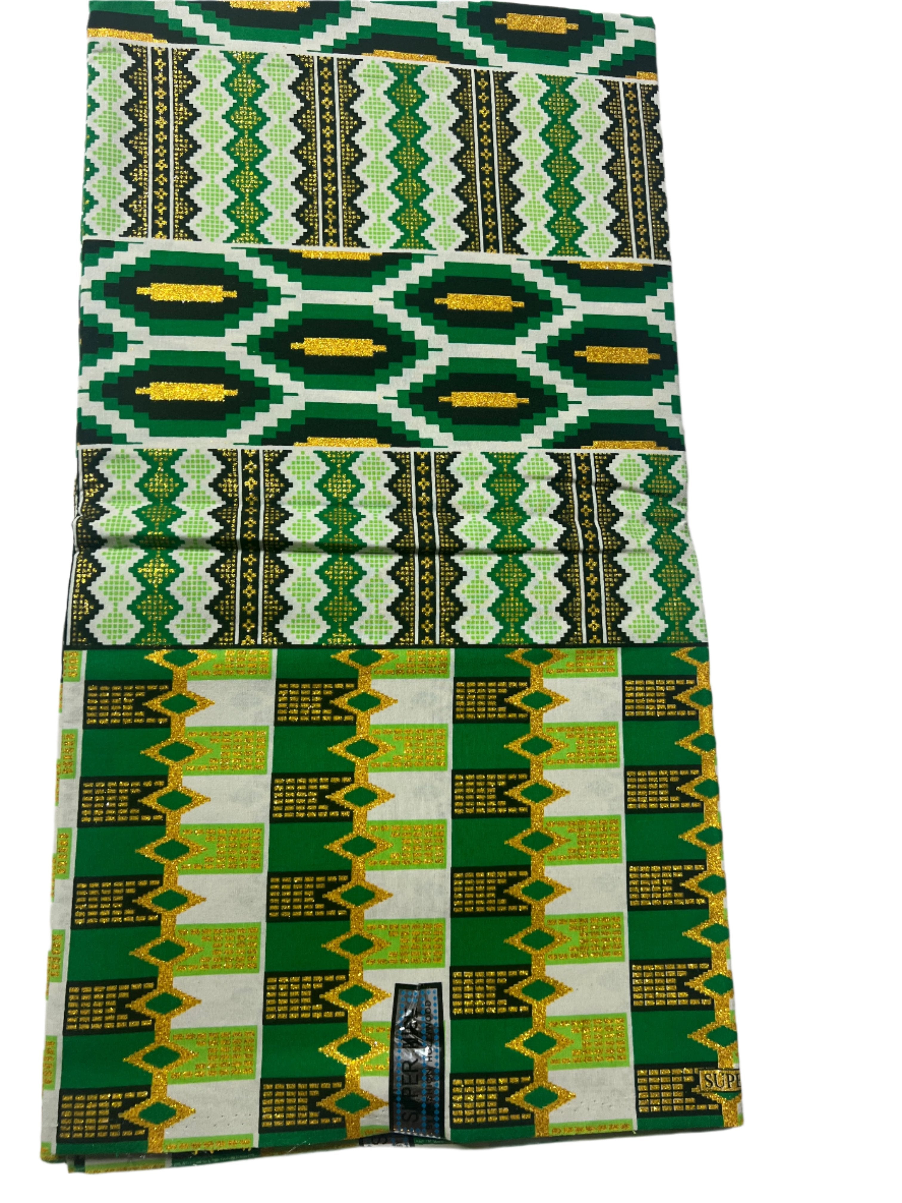 100% Cotton African Ankara Print Fabric Wax green Vibrant Patterned, Traditional Ankara African Fabric for Sewing **ITEM SOLD by YARD**