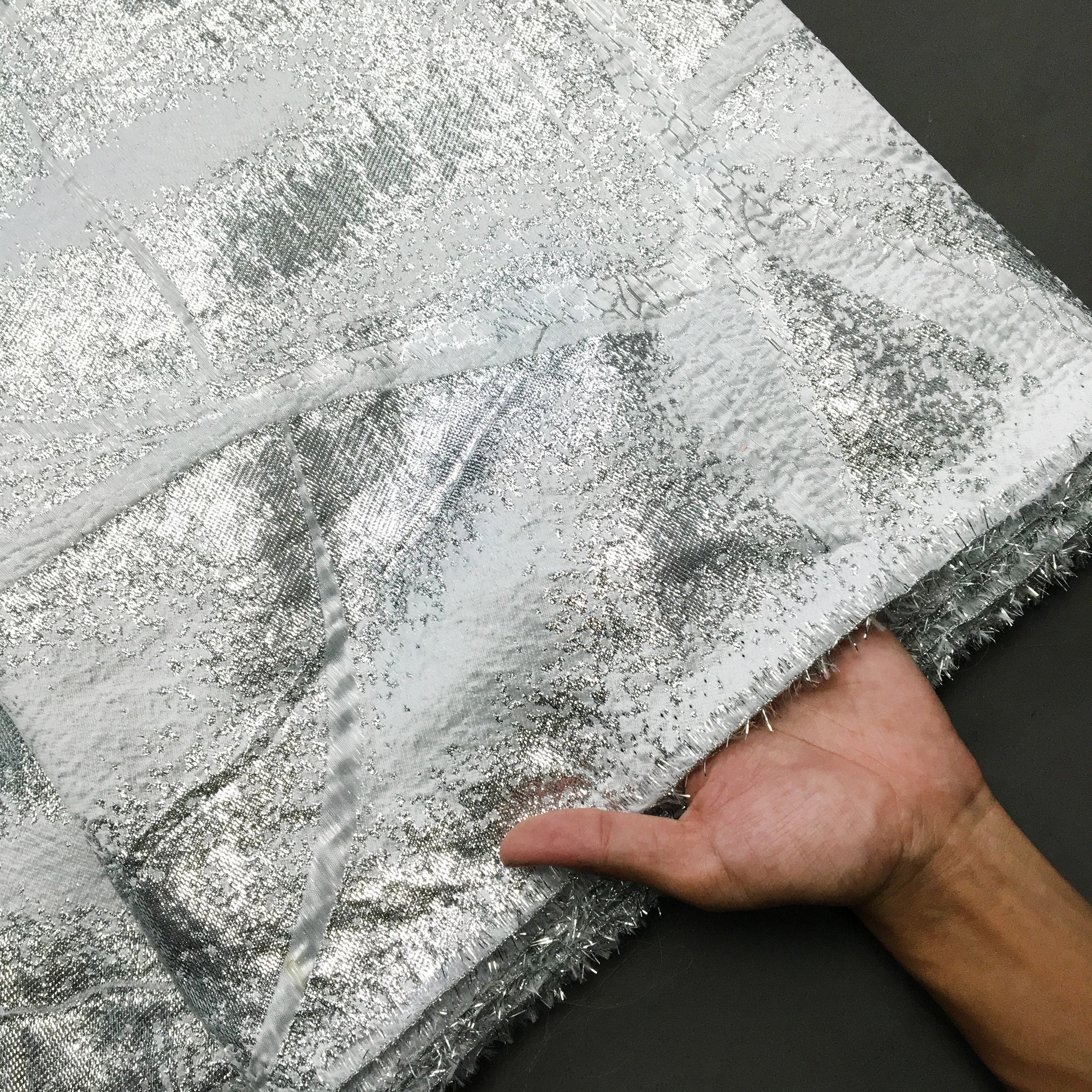 French Lace Fabric New Design Brocade Jacquard Lace Fabric 2024 High Quality African Fabric Lace For Women Wedding Dress F3901