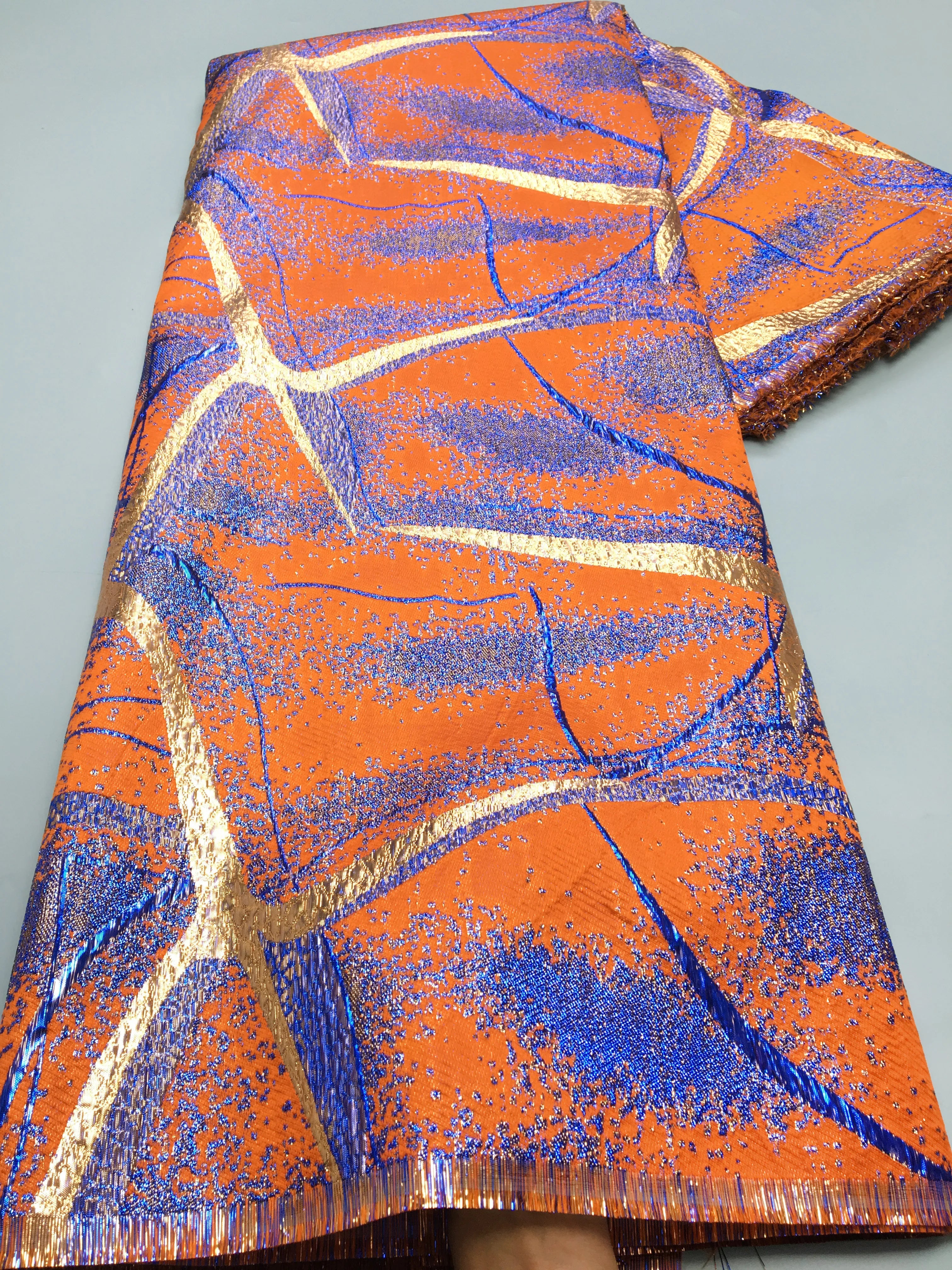 French Lace Fabric New Design Brocade Jacquard Lace Fabric 2024 High Quality African Fabric Lace For Women Wedding Dress F3901