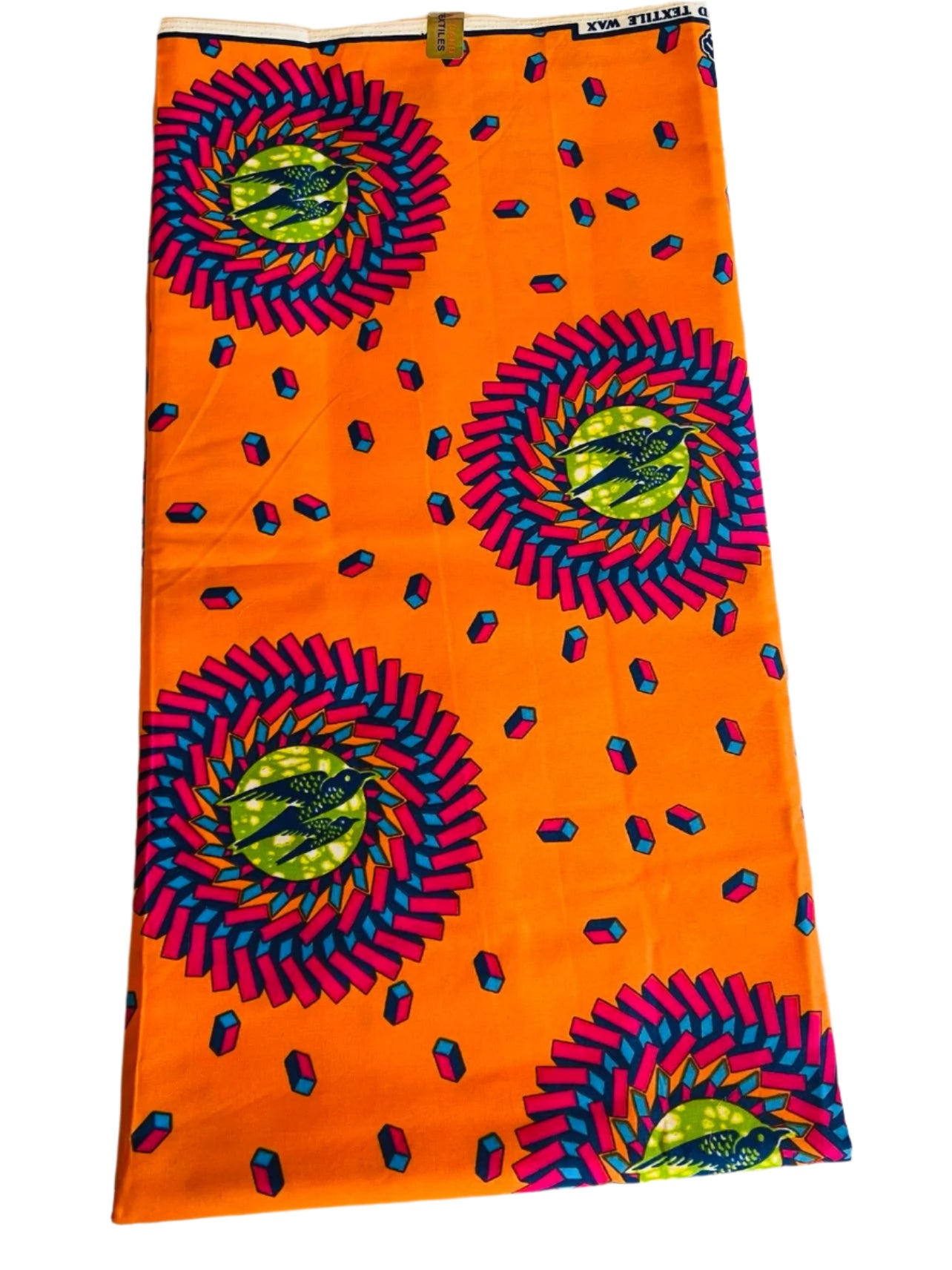 Supreme Holland Wax African Print Wax Fabric (Ankara) Geometric Spiral Patterns